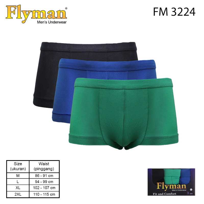 Jual Flyman Mini Boxer Matching Color Celana Dalam Pria