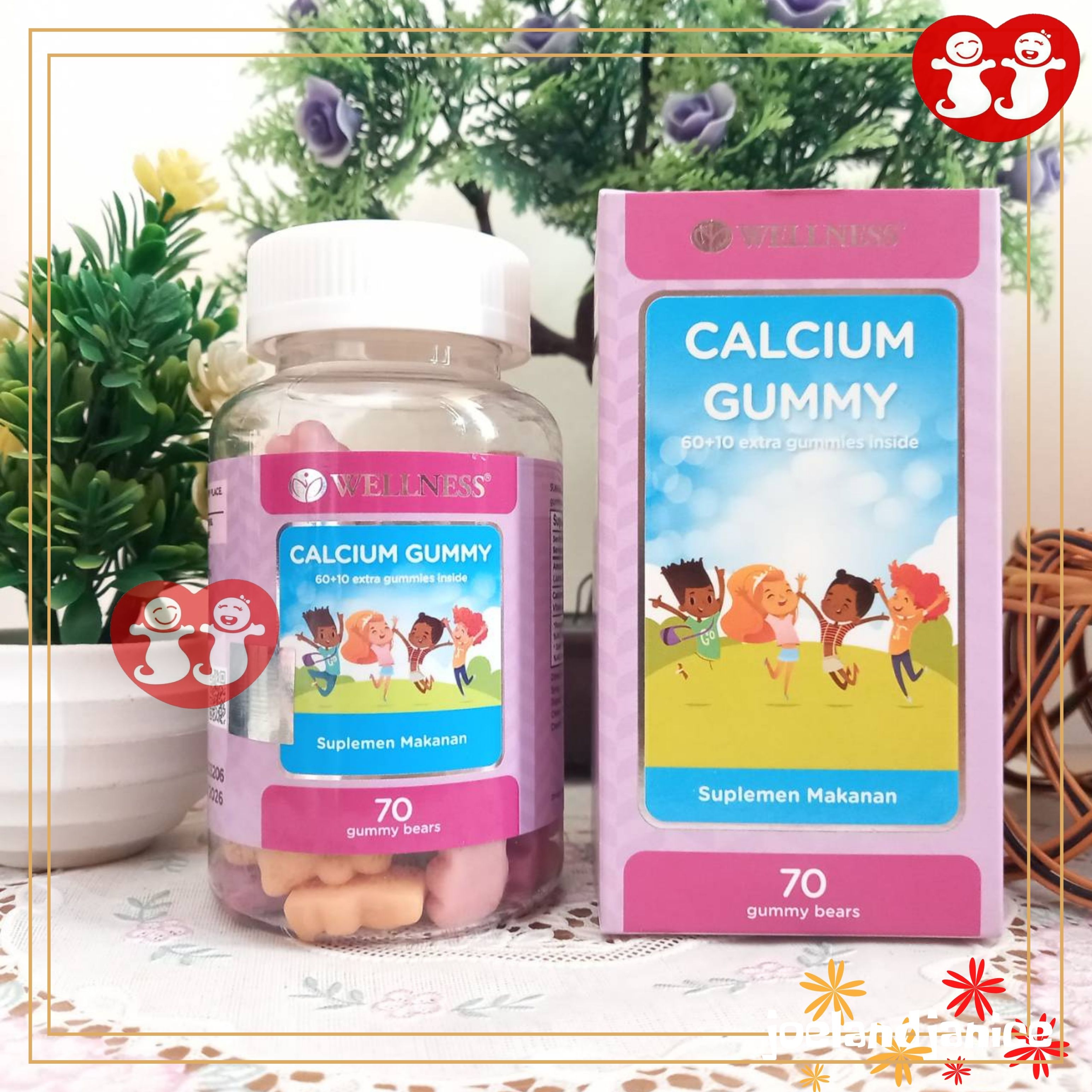 Jual Wellness Calcium Gummy Kids Children's Multivitamin & Suplemen [70