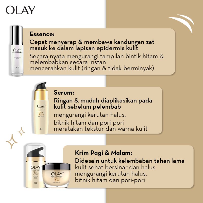 Promo Olay Total Effects 7 In 1 Day Cream Dan Night Cream Hyaluronic