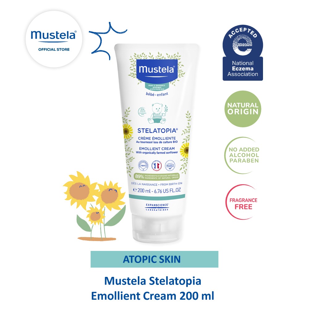 Mustela stelatopia emollient cream 200 ml clearance