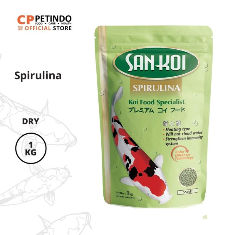 Promo Cppetindo San Koi Spirulina Fish Food [5 Mm/1 Kg] Diskon 10 Di