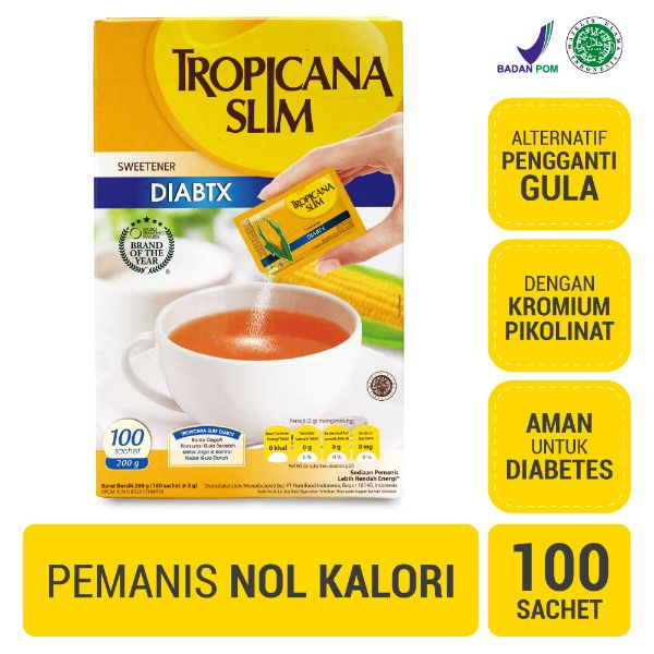 Jual Tropicana Slim Sweetener Diabtx 100 Sachet - Pemanis untuk