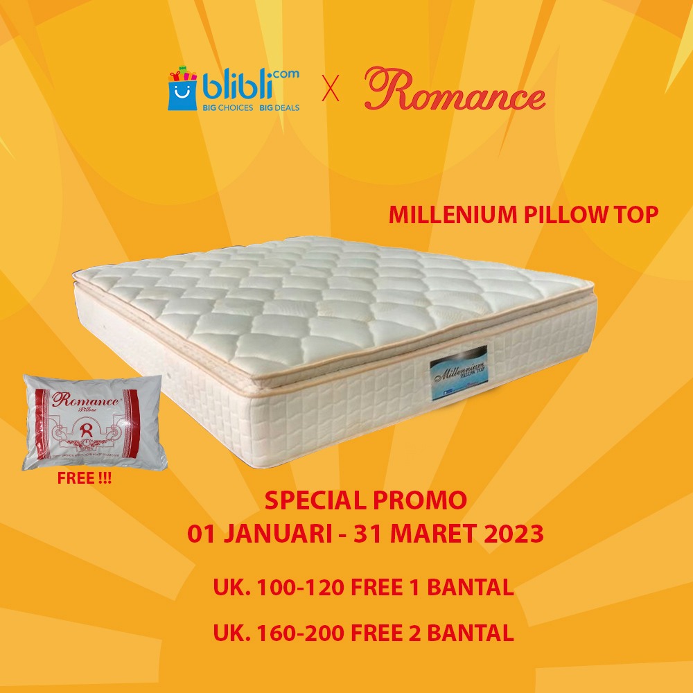 Jual IPEX BTN Romance Millenium Pillow Top Kasur Springbed di Seller