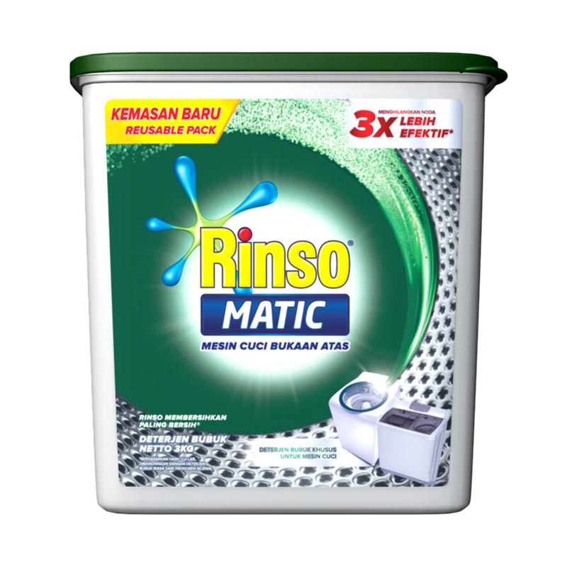 Jual Rinso Matic 67309994 Top Load Container Deterjen Bubuk [3 kg