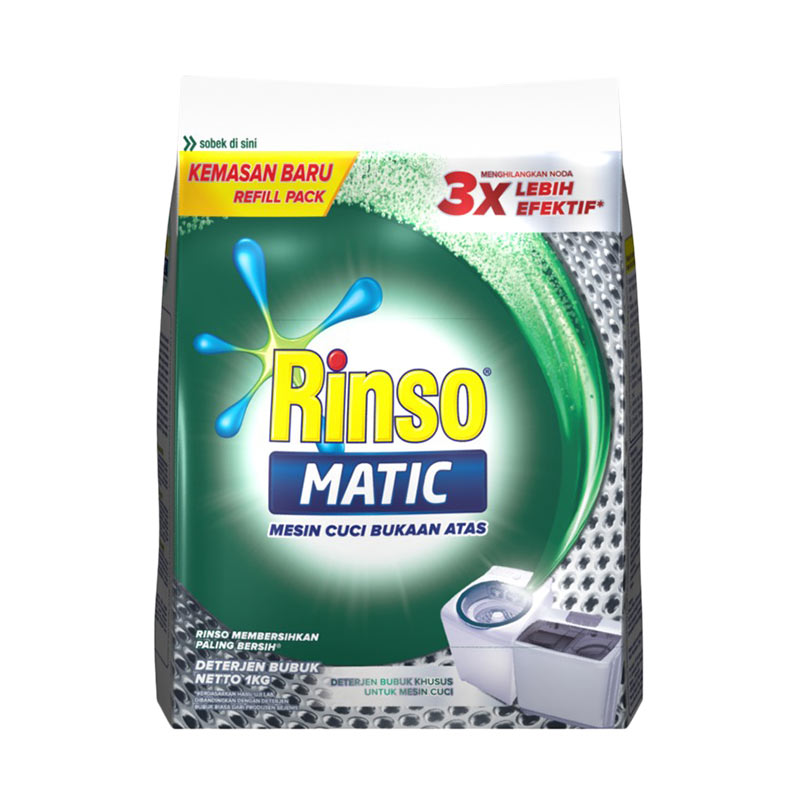 Jual Rinso Matic 67199874 Top Load Polybag Deterjen Bubuk [1 kg] Online