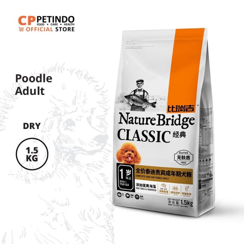 Promo Cppetindo Nature Bridge Poodle Adult Dog Food 1.5 Kg