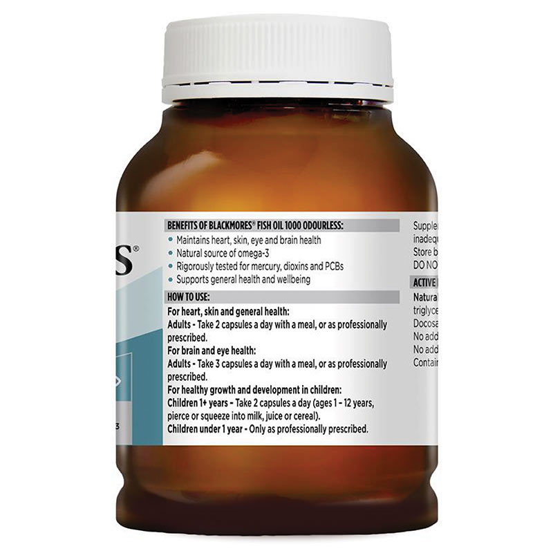 Jual Blackmores Odourless Fish Oil 1000 [400Capsule