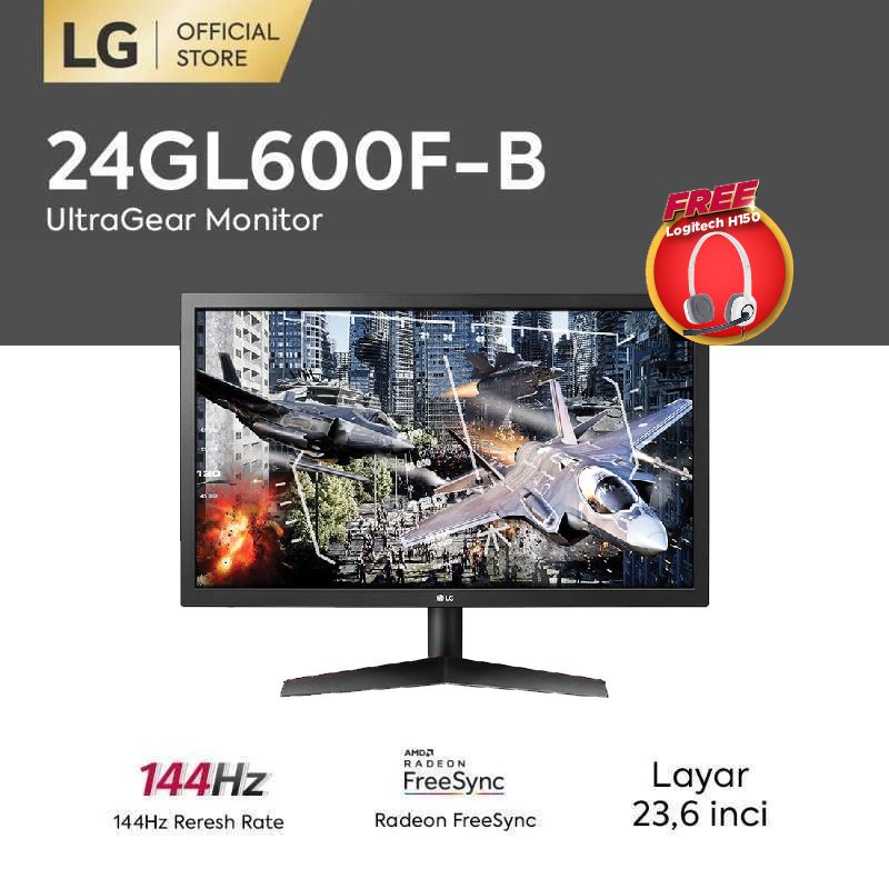 Jual LG 24GL600F-B Gaming Monitor 24 
