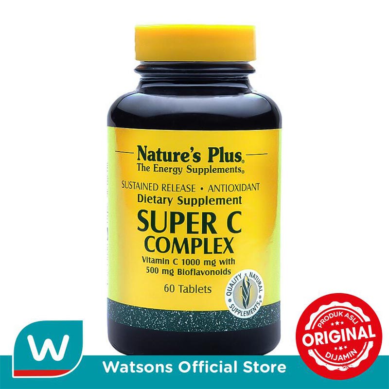Promo Nature's Plus Super C Complex Suplemen [60 Tablets] Diskon 10 Di