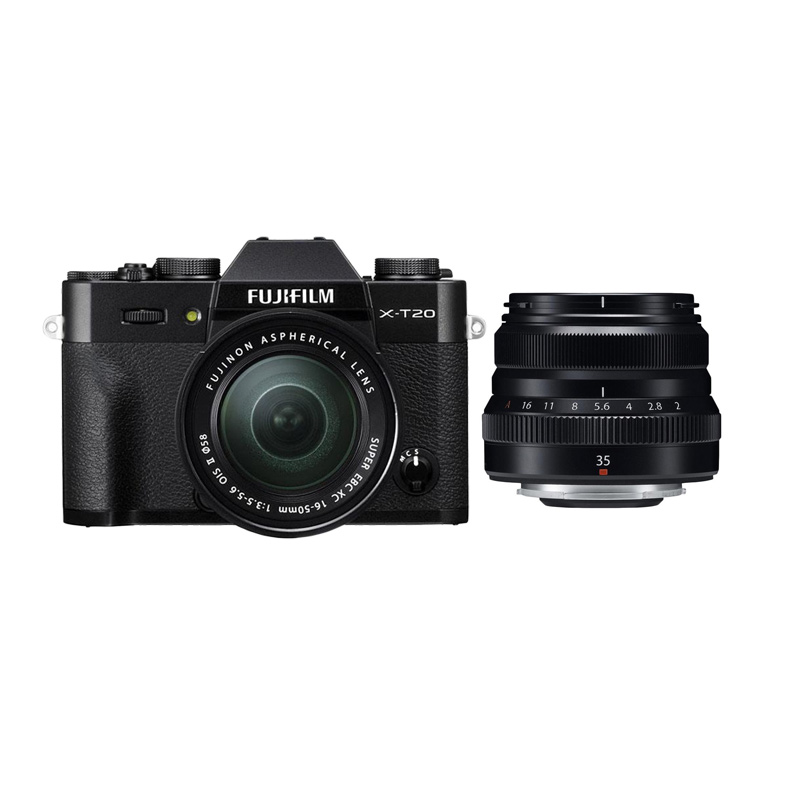 Jual Fujifilm XT20 16-50mm Kamera Mirrorless - Black XF