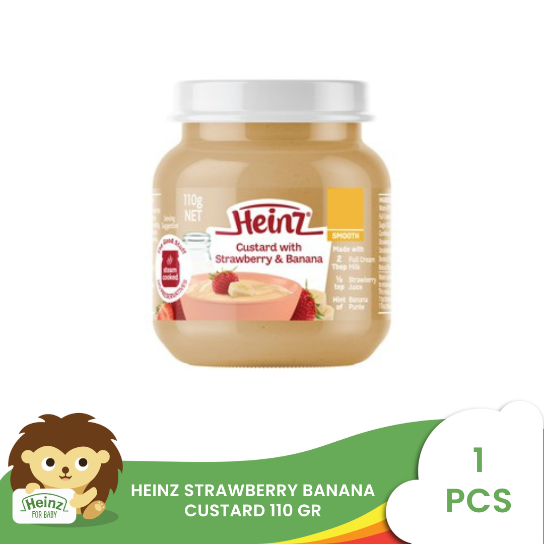 Heinz custard with strawberry and banana clearance