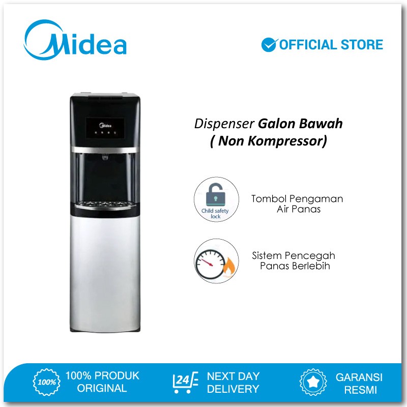 Jual Midea Dispenser Galon Bawah YD1135AS Bottom Loading Dispenser