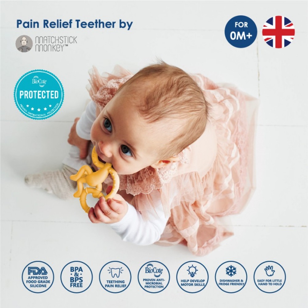 Matchstick Monkey Mini Monkey Teether Gigitan Bayi