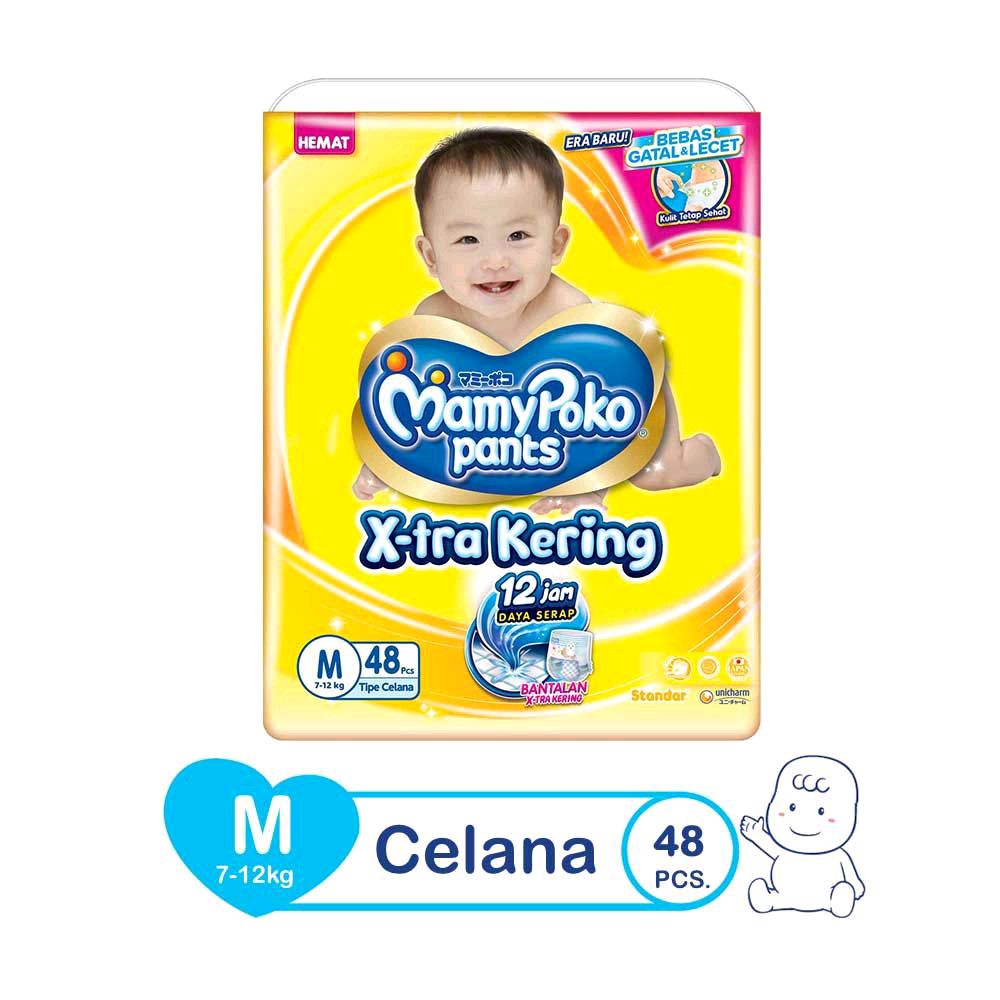 Promo Mamypoko Extra Kering Popok Sekali Pakai Jumbo Size M50 M