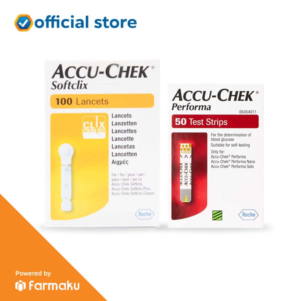 Jual Accu Chek Value Pack Performa Strip [50 pcs] + Lancet [100 pcs] Alat Tes Medis di Seller