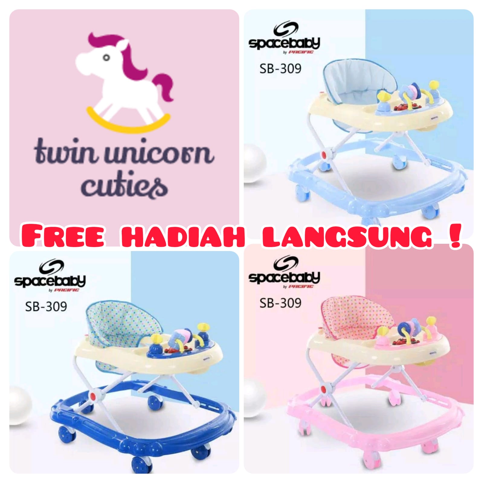 Twin baby deals walker