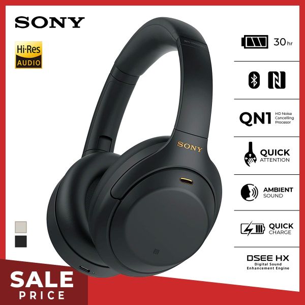 Promo Sony WH1000XM4 Wireless Handsfree Premium Noise Cancelling