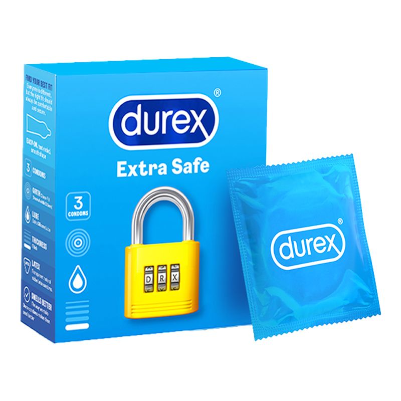 DUREX EXTRA SAFE THICKER KONDOME 3 STÜCK EXTRA SAFE