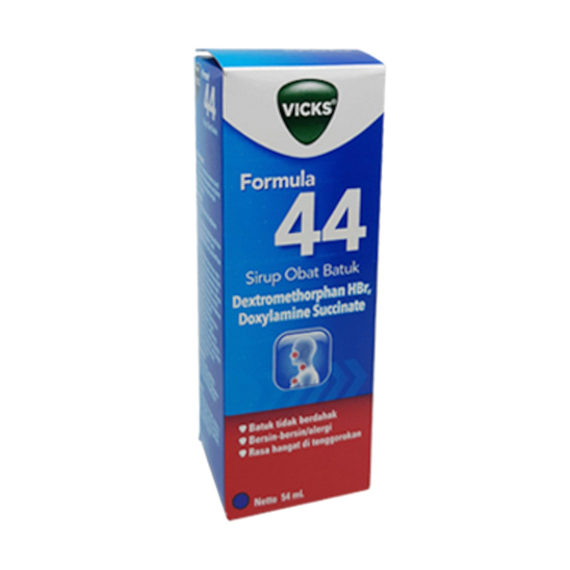 Promo Vicks Formula 44 Obat Batuk Sirup [54 mL] Diskon 12% di Seller Darma Medika  Darma Medika