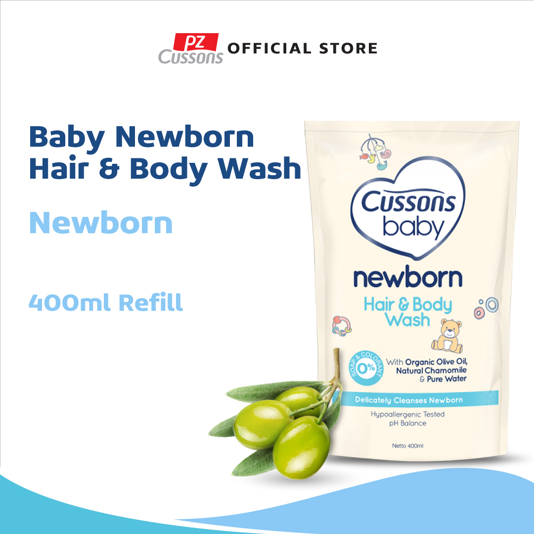 Promo Cussons Baby Newborn Hair & Body Wash Sabun Bayi 2in1 Refill