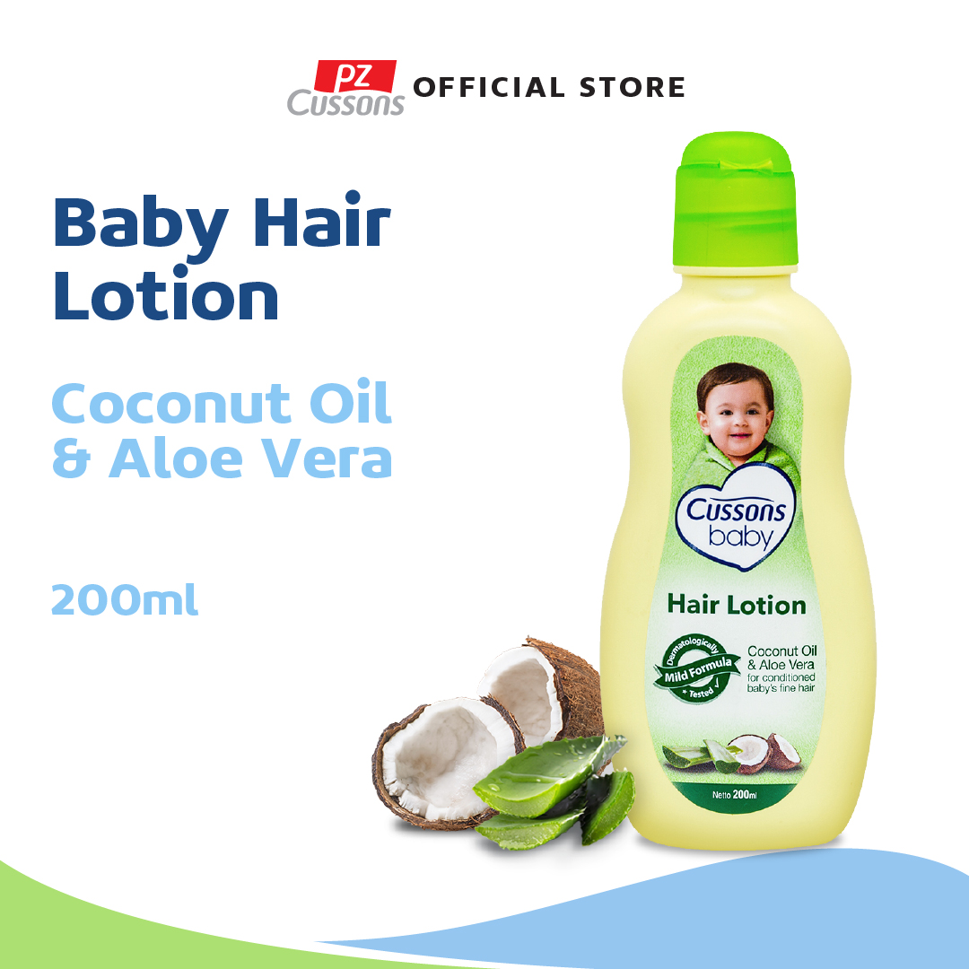 Promo Cussons Baby Hair Lotion Coconut Oil & Aloe Vera Losion Rambut