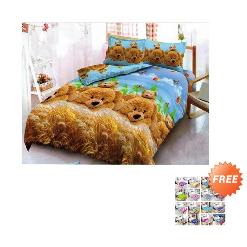 Berlians Selimut Halus 150x200 Dn003 Daftar Harga Terbaru dan Source · harga Kintakun Dluxe Motif Golden Bear Set Sprei 120 x 200 cm Free