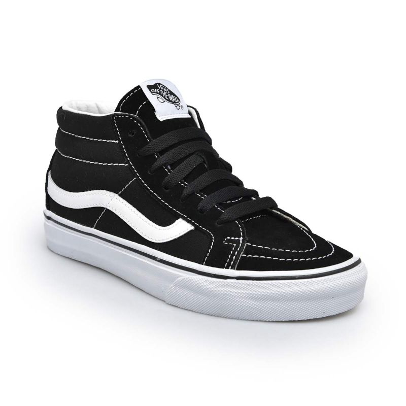 Jual Vans UA SK8-MID Reissue Sepatu Sneaker Pria - Black/True