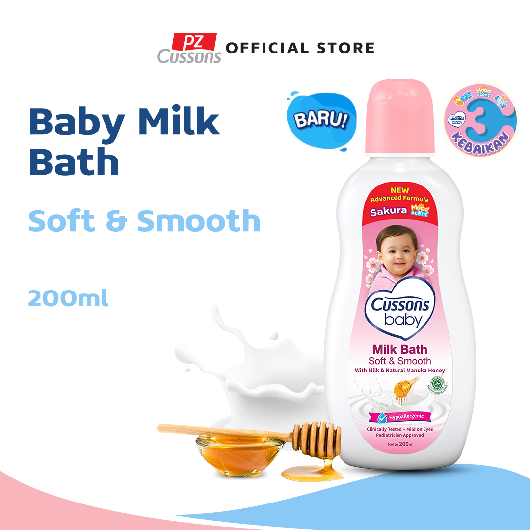 Promo Cussons Baby Milk Bath Soft Smooth Sabun Mandi Bayi