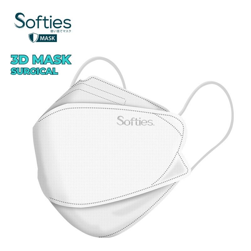 Jual Softies Surgical 3d Mask White [20's] Di Seller Softies Mask ...