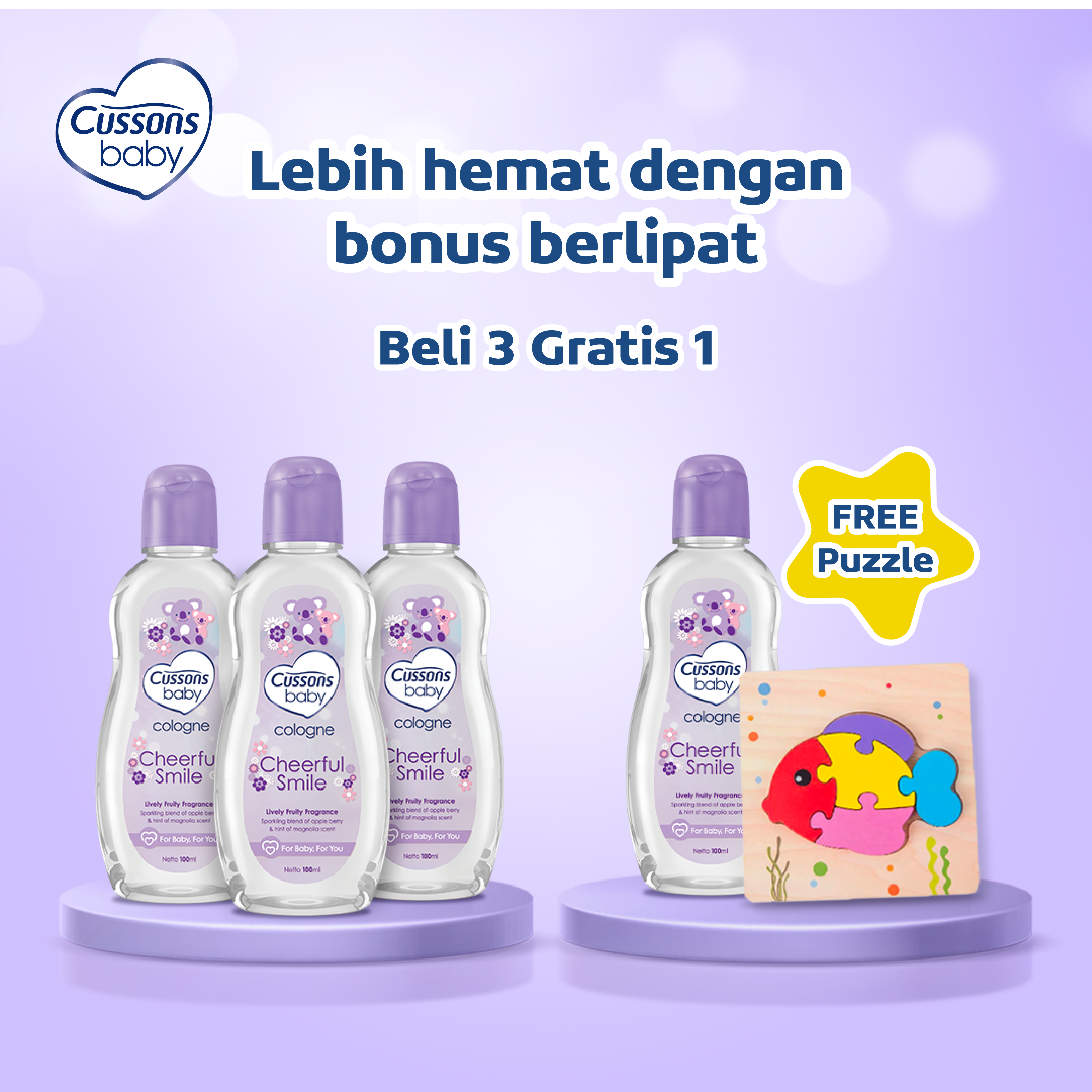 Promo Cussons Baby Cologne Cheerful Smile Minyak Wangi Bayi