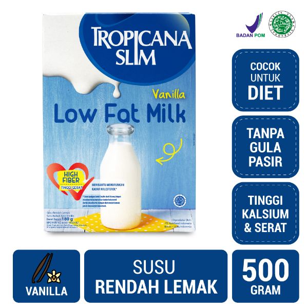 Jual Tropicana Slim Susu Low Fat Vanilla 500g Bantu Turunkan Kolesterol Murah Mei 2021 Blibli