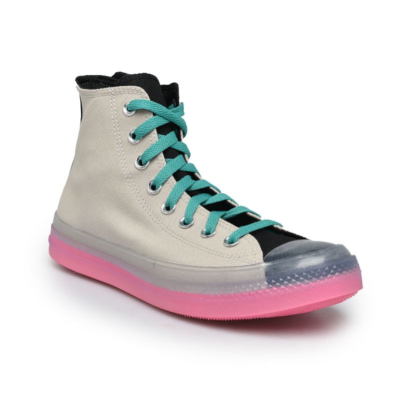 pink and black chuck taylors