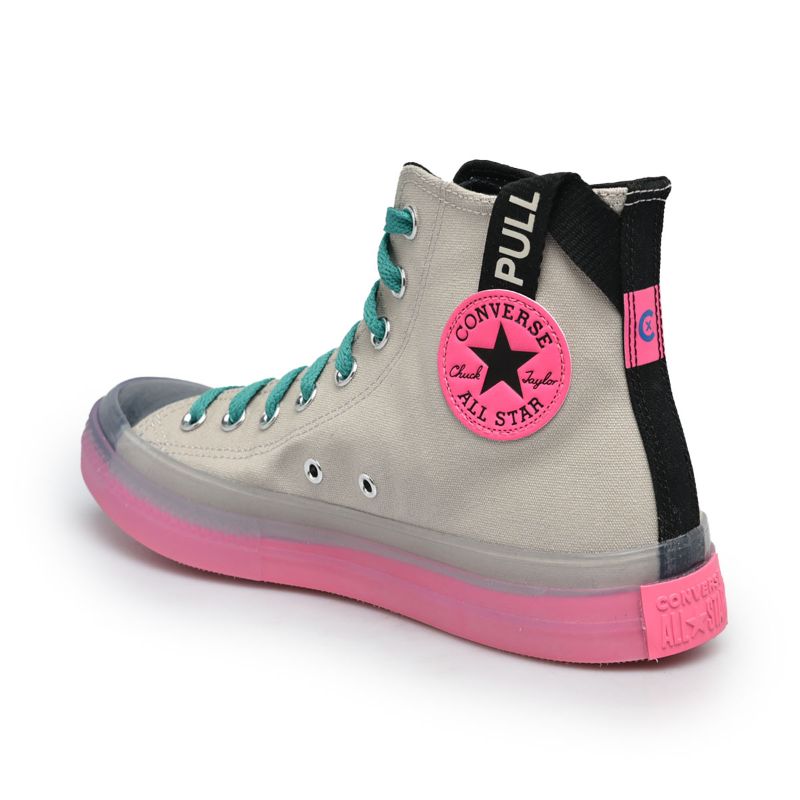 pink and black chuck taylors