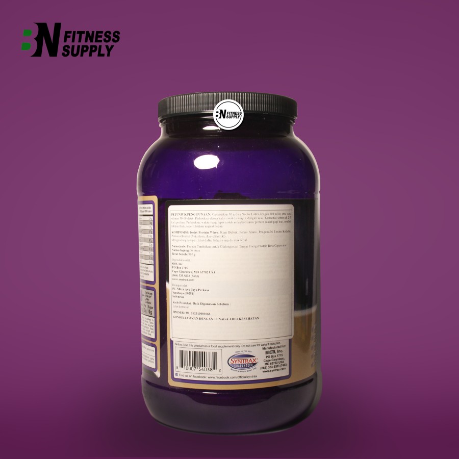 Jual SYNTRAX Nectar Whey Protein Isolate - GRAPE, 2 LBS di ...