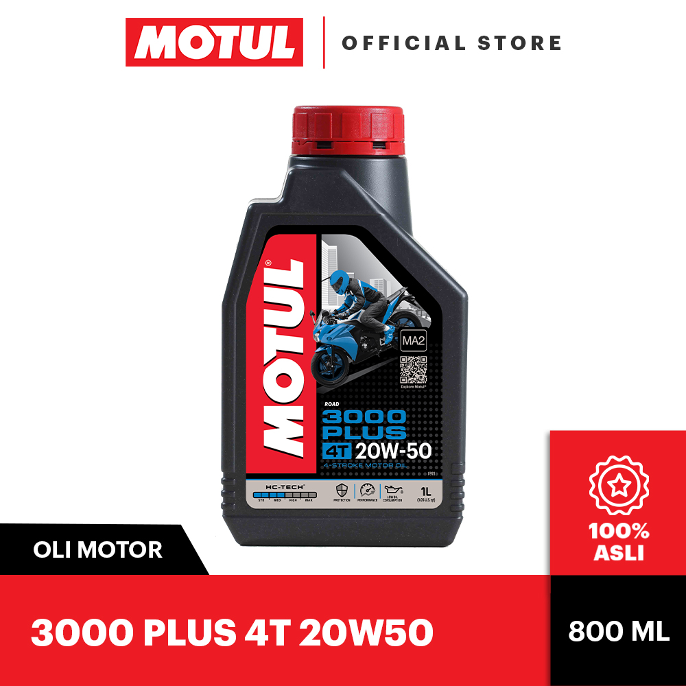 Promo MOTUL Oli Motor 3000 PLUS 4T 20W50 0.8L Diskon 7% di Seller MOTUL .