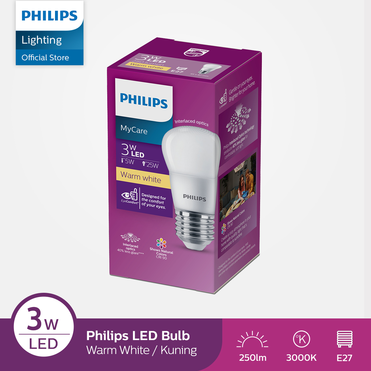Promo Philips Lampu Led Bulb Mycare 3w E27 Apr 3000k 230v Kuning Diskon 26 Di Seller Indohome Mart Official Store Gudang Blibli Blibli