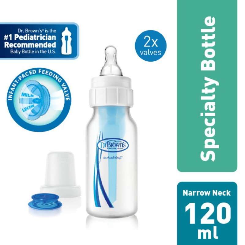 Jual Dr. Browns 4 Oz 120 Ml Specialty Bottle W Feeding & Extra Valve / Botol Susu 417MED