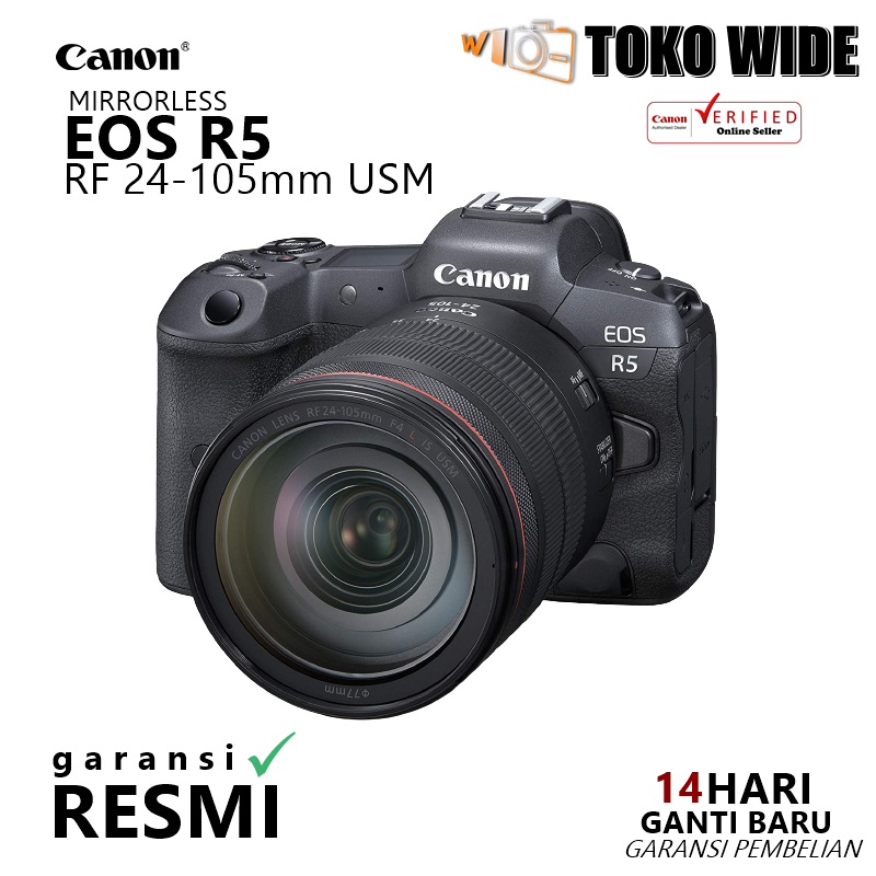 Promo [TOKO WIDE] Canon EOS R5 KIT RF 24105mm f4 L IS USM GARANSI