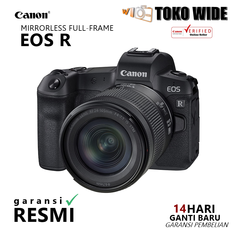 Promo [TOKO WIDE] CANON EOS R KIT RF 24-105mm f/4-7.1 IS STM GARANSI ...
