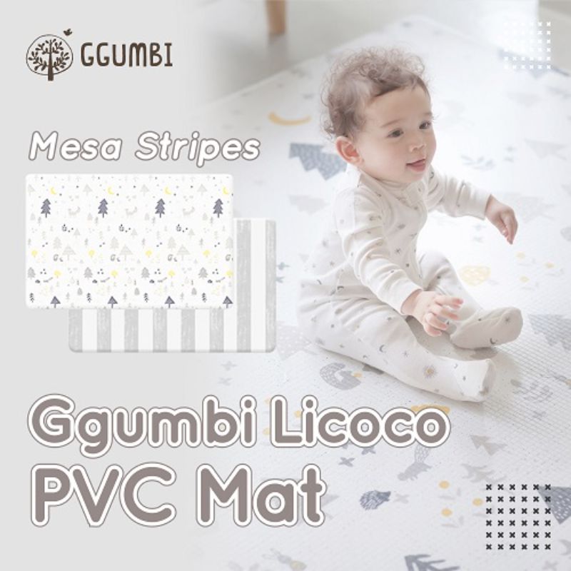 Jual Ggumbi Licoco Mesa Stripes Pvc Playmat White Gray Di Seller Endora Care Kembangan Selatan Kota Jakarta Barat Blibli