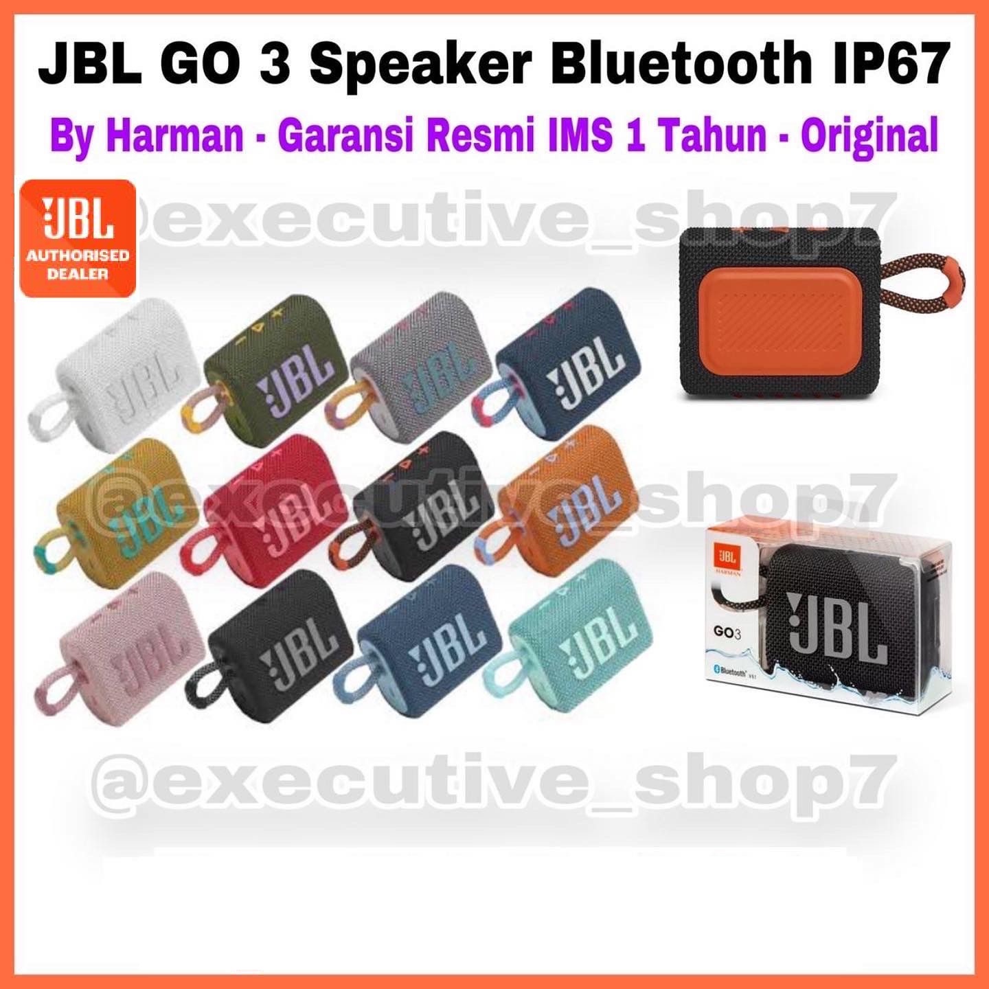 Promo JBL GO 3 Speaker Bluetooth IP67 by Harman Garansi Resmi IMS 1