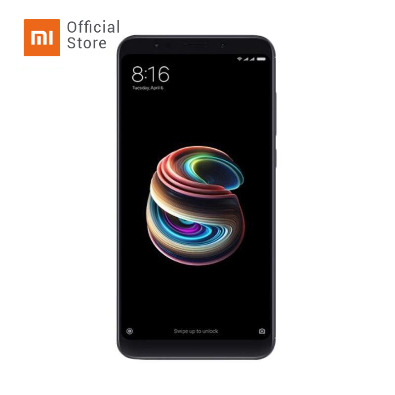 Jual Xiaomi Redmi 5 Plus Smartphone - Black [64GB/4GB/O