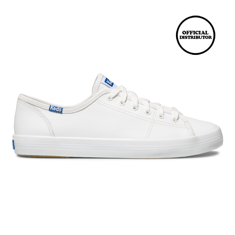 Jual Keds Kickstart Retro Court Leather Sepatu Sneakers Wanita - White ...