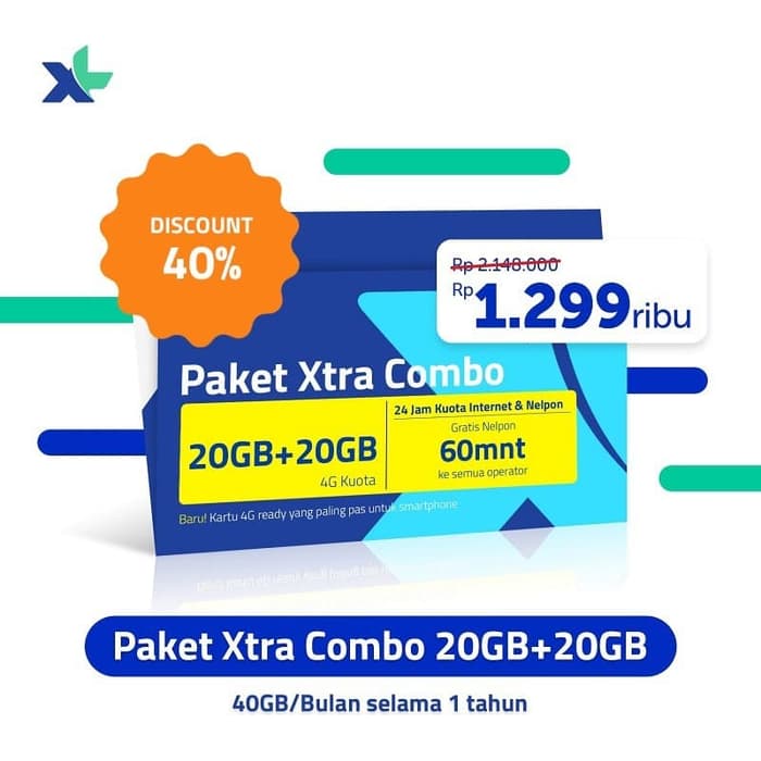 Untuk itu, biar enggak repot isi paket data setiap bulan, xl bikin yang beginian buat agan! Xl Combo 1 Tahun - Xl Combo 1 Tahun : Dibilang murah tapi tidak murah bagi ...