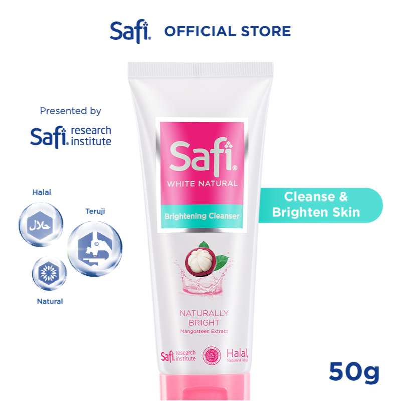 Jual Safi White Natural Brightening Cleanser Mangosteen Extract [50 G