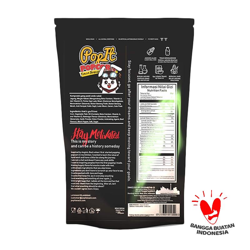 Jual Popit Snack Black Pepper Popcorn di Seller Pop It Snack ...