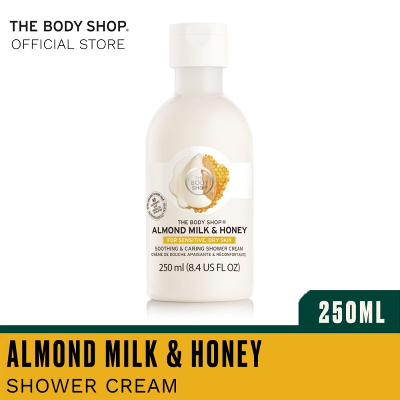 Jual The Body Shop Almond Milk & Honey Shower Gel [250 mL] di Seller