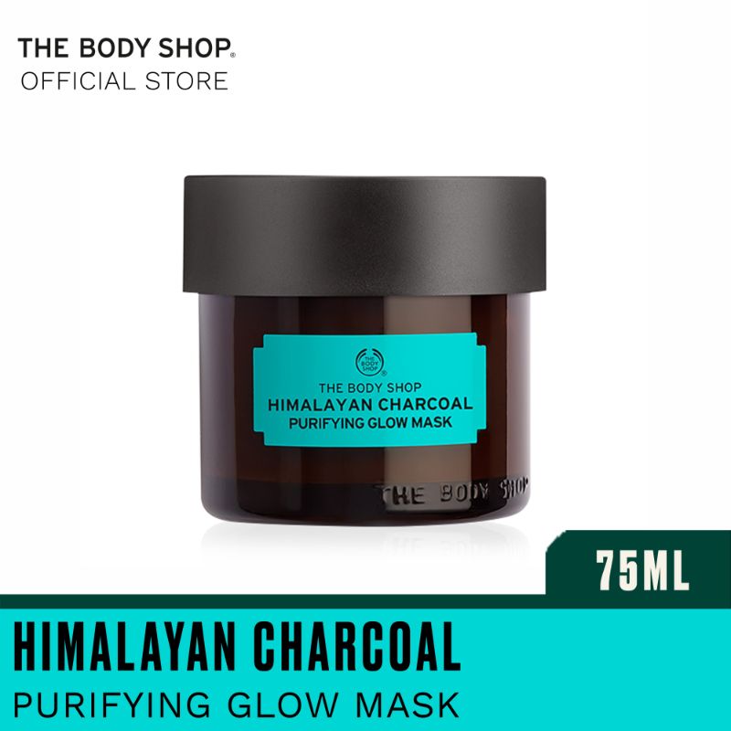 Jual The Body Shop Himalayan Charcoal Pure Glow Mud Mask [75 mL] di
