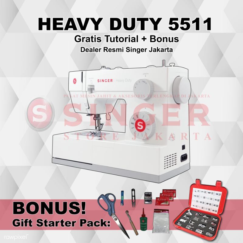 Jual Singer 5511 Heavy Duty Mesin Jahit Di Seller Singer Shop Jakarta Kelapa Gading Barat