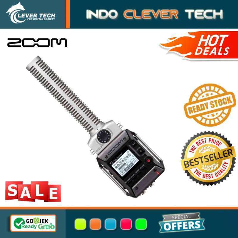 Jual Zoom F1 Field Recorder with Shotgun Microphone di Seller Clever Tech Kota Jakarta Selatan